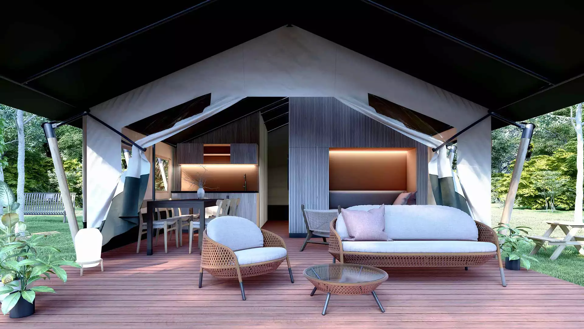 Stratus safari lodge tents