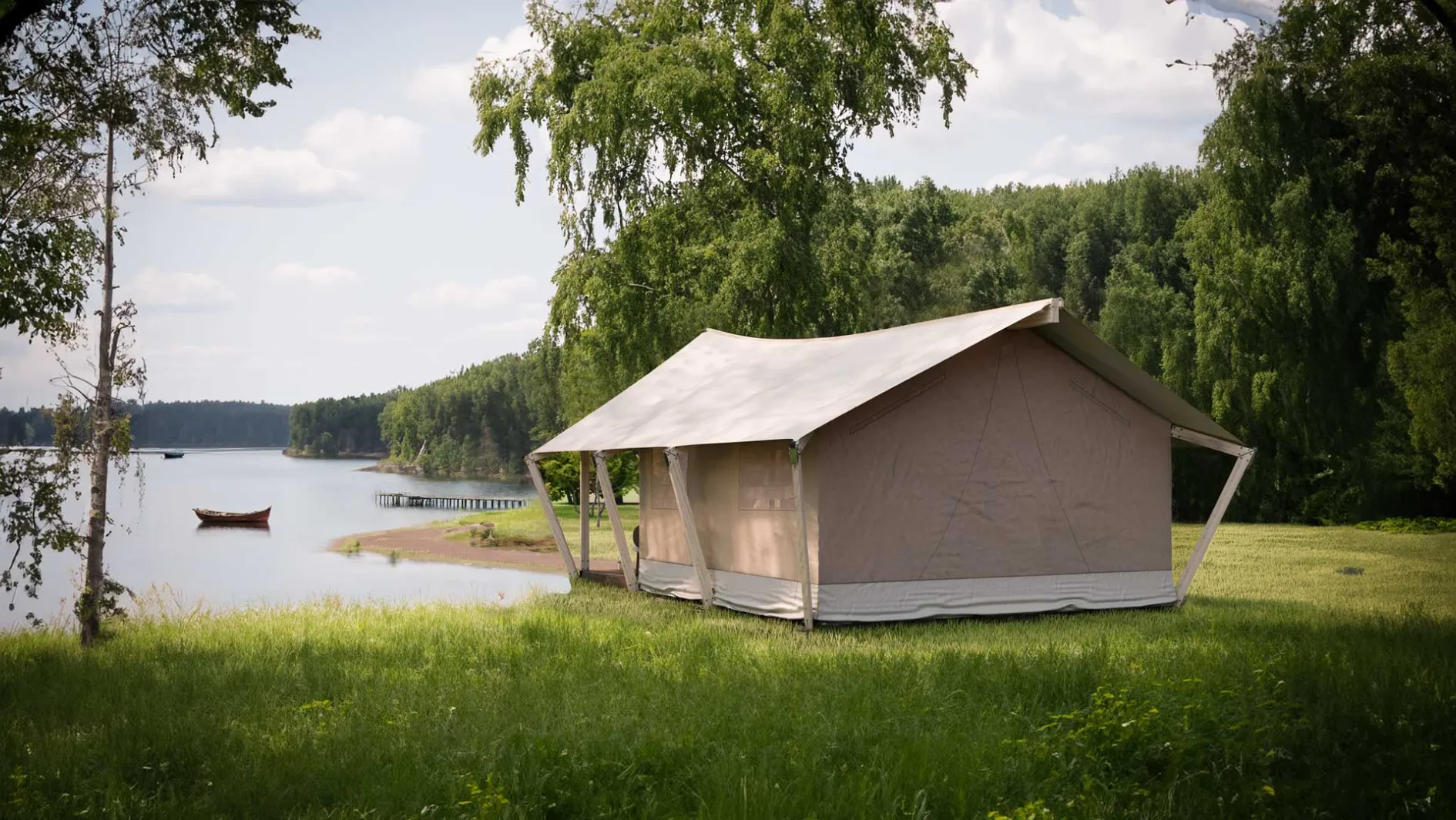 Maatwerk safari lodge tent