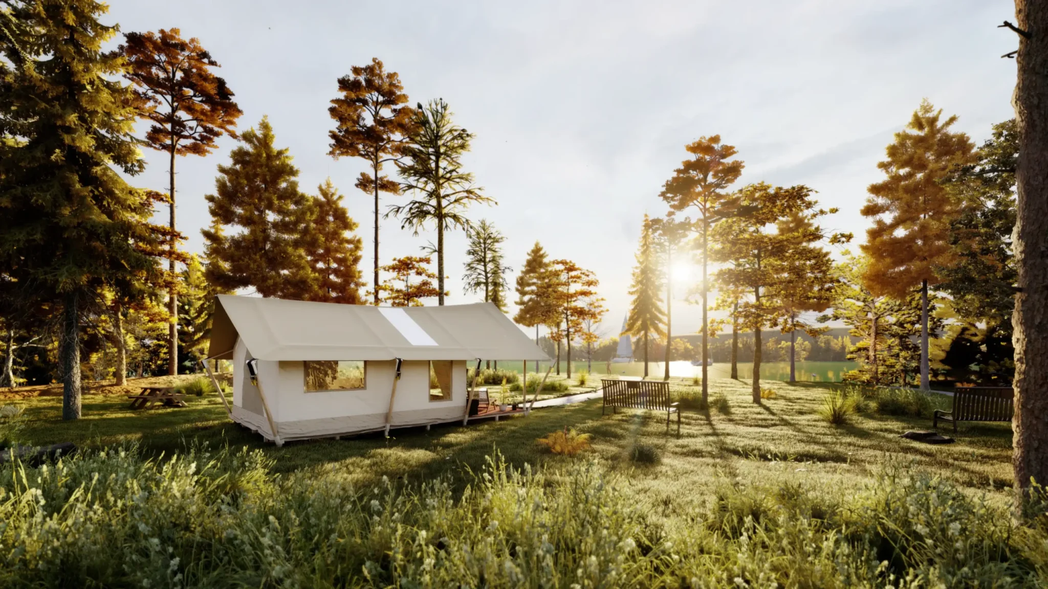 Safari lodge tent kopen